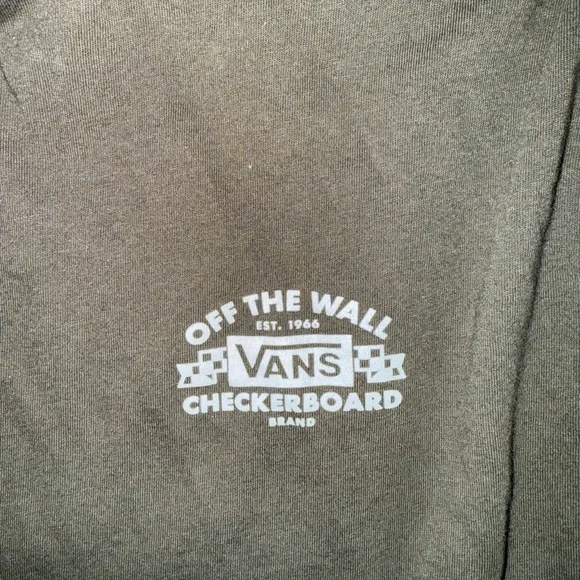 Vans Dark Olive Hoodie with Logo - Picture 4 of 4